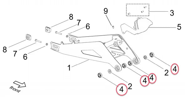 Bearing Kit | Swingarm | Surron LBX | E Ride Pro S And 2.0